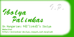 ibolya palinkas business card